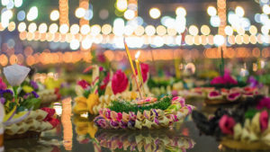 Loy Krathong Festival (Festival of Light) in Thailand